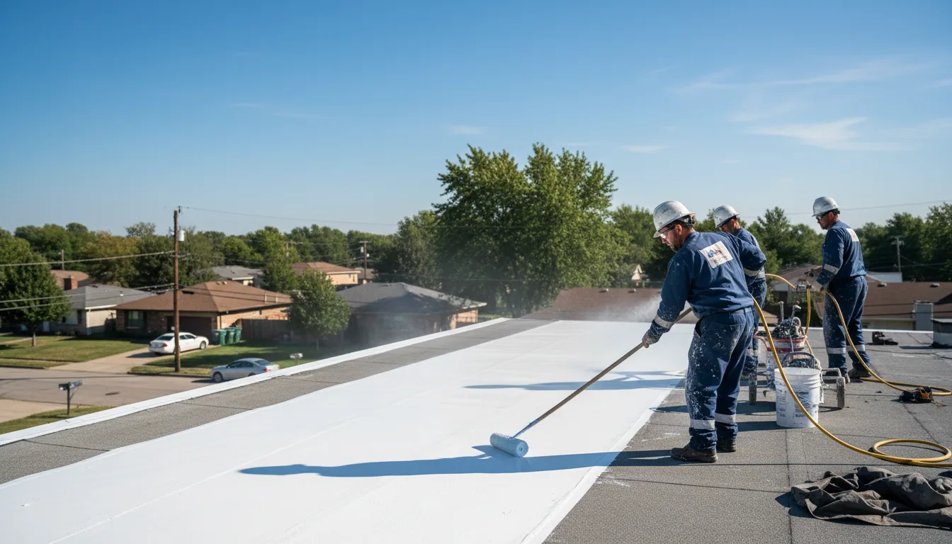 Commercial roof coating in Deerfield, IL near me